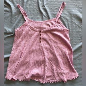 American Eagle Pink Flowy Tank Top